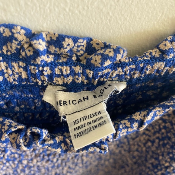 American Eagle Smocked Tube Ruched Dress - Picture 5 of 7